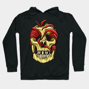 Upside Down Skull Hoodie